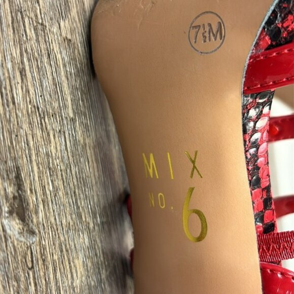 Mix No. 6 LABONI Women’s Studded Caged Heels Size 7.5 - Picture 8 of 10